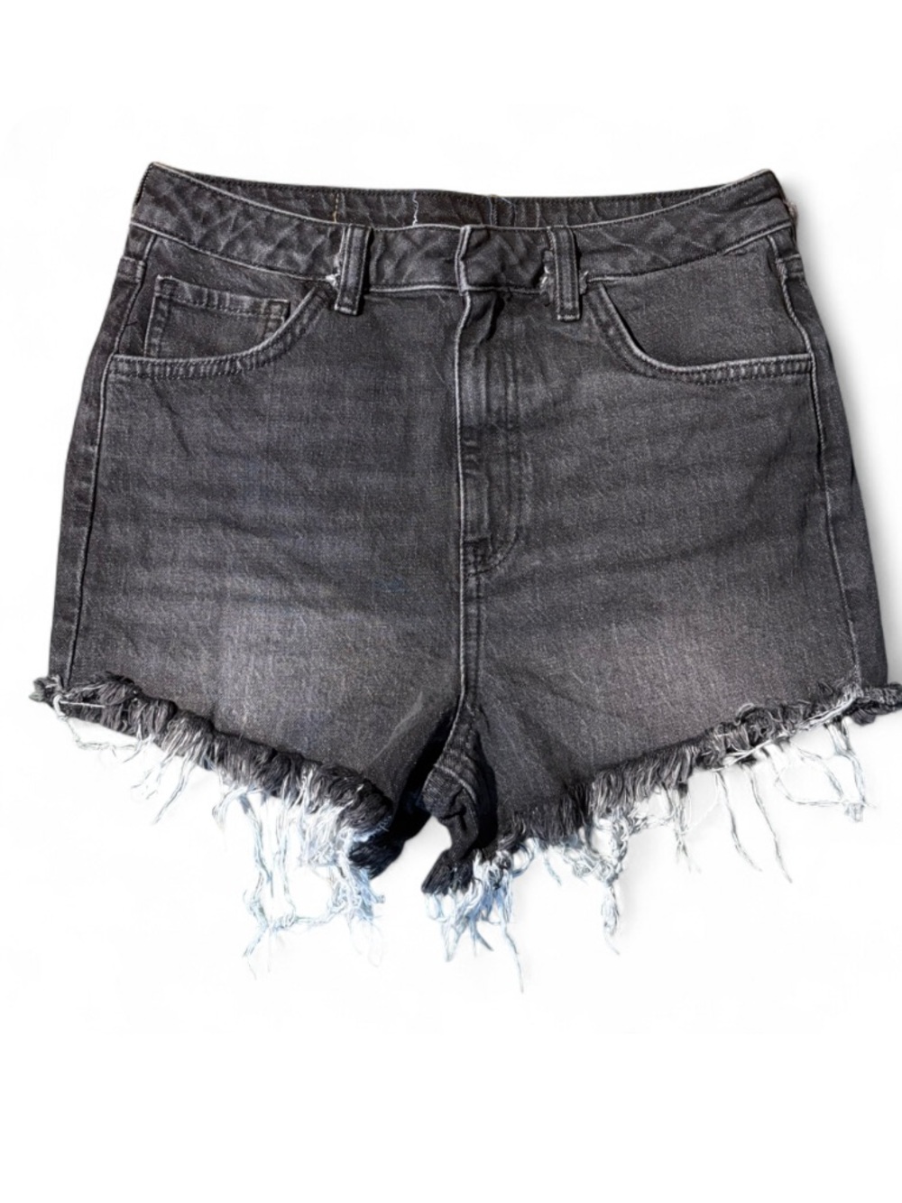 Y2K Denim Mini Skirt + Distressed Black Denim Shorts Bundle NWOT - Picture 5 of 6